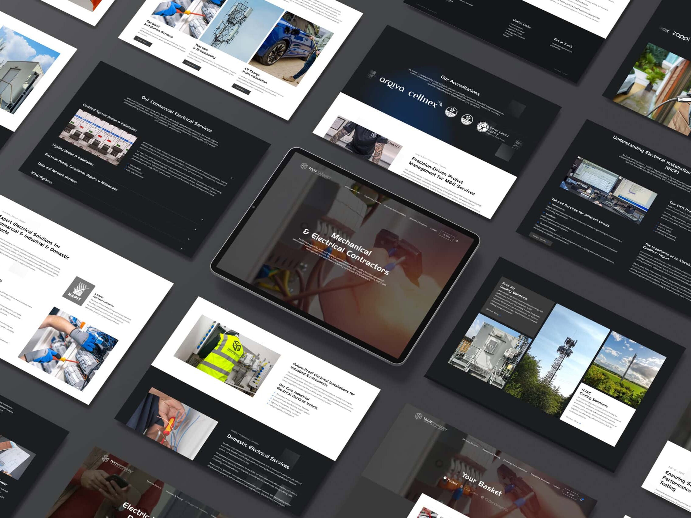 Display Screens of a Responsive E-Commerce Website Design Mansfield